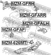 MZM-626MT - Poduszka silnika FEBEST /tył/ MAZDA 626 91-97