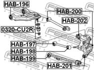 HAB-198 - Tuleja wahacza FEBEST HONDA ACCORD 08-12