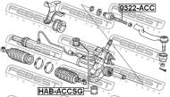 0322-ACC - Drążek kierowniczy FEBEST HONDA CR-V 07-12