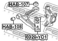 HAB-107 - Tuleja wahacza FEBEST /tył/ HONDA MR-V 03-08