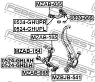 MZAB-105 - Tuleja wahacza FEBEST /tył/ /pływająca/ MAZDA 6 08-13