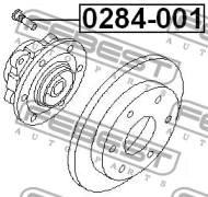 0284-001 - Szpilka koła FEBEST NISSAN/INFINITY 96-20