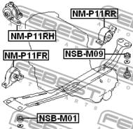 NSB-M01 - Tuleja belki FEBEST NISSAN PRIMERA 96-01