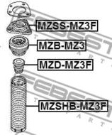 MZB-MZ3 - Łożysko amortyzatora FEBEST /przód/ MAZDA 3 BK 03-08