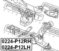 0224-P12LH - Wahacz FEBEST /L/ NISSAN PRIMERA 01-07