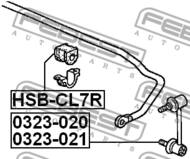 HSB-CL7R - Poduszka stabilizatora FEBEST /tył/ HONDA ACCORD 02-08