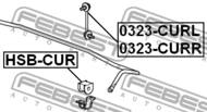 HSB-CUR - Poduszka stabilizatora FEBEST /tył/ 14 HONDA ACCORD 08-12