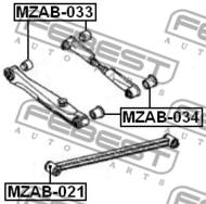 MZAB-033 - Tuleja wahacza FEBEST /tył/ MAZDA 626 88-92