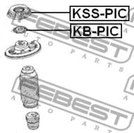 KB-PIC - Łożysko amortyzatora FEBEST /przód/ HYUNDAI ACCENT 11/BLUE 11-