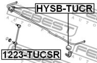 1223-TUCSR - Łącznik stabilizatora FEBEST /tył/ HYUNDAI TUCSON 04-10