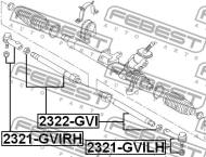 2321-GVILH - Końcówka kierownicza FEBEST /P/ VAG A3 96-03