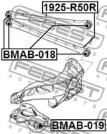 BMAB-019 - Tuleja wahacza FEBEST MINI R55-R59 05-13