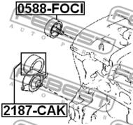 2187-CAK - Rolka napinacza FEBEST FORD FOCUS 08-11
