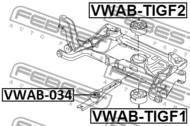 VWAB-TIGF2 - Poduszka silnika FEBEST /tył-górna/ VAG A3 03-13 (odp.1K0 199 868Q)