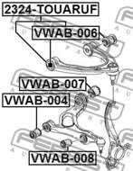 VWAB-007 - Tuleja wahacza FEBEST /przód dolny/ /pływająca/ VAG Q7 06-15
