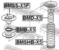 BMSS-X5F - Poduszka amortyzatora FEBEST /przód/ BMW X5 E53 99-06