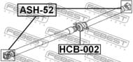 HCB-002 - Podpora wału FEBEST HONDA CR-V 07-12