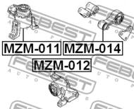 MZM-012 - Poduszka silnika FEBEST MAZDA 6 02-08