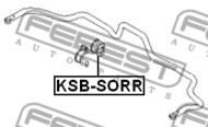 KSB-SORR - Poduszka stabilizatora FEBEST /tył/ 19 KIA SORENTO 02-06