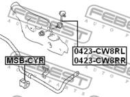 MSB-CYR - Poduszka stabilizatora FEBEST /tył/ 18 MITSUBISHI LANCER 07-