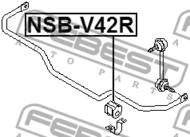 NSB-V42R - Poduszka stabilizatora FEBEST /tył/ 20 NISSAN QUEST 03-09