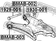 BMAB-003 - Tuleja wahacza FEBEST /tył dolna/ BMW X5 E53 99-06