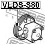 VLDS-S80 - Koło pasowe pompy wspom.FEBEST VOLVO S60 02-09