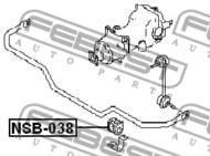 NSB-038 - Poduszka stabilizatora FEBEST /tył/ 20 NISSAN MURANO 02-07