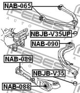 NBJB-V35UP - Osłona sworznia wahacza FEBEST /przód górny/ NISSAN SKYLINE 01-07