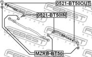 MZRB-BT50 - Końcówka kierownicza FEBEST /osłona/ MAZDA BT-50 06-11