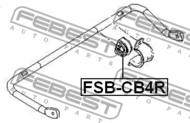 FSB-CB4R - Poduszka stabilizatora FEBEST /tył/ FORD FOCUS 04-/C-MAX 07- 16,5mm