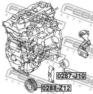 0287-J10 - Rolka napinacza FEBEST NISSAN QASHQAI 06-13