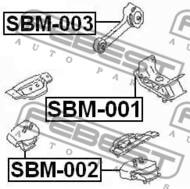 SBM-002 - Poduszka silnika FEBEST /przód/ SUBARU IMPREZA 00-07
