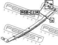 NSB-C23R - Tuleja resora FEBEST /tył/ NISSAN SERENA 91-99