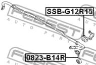 SSB-G12R15 - Poduszka stabilizatora FEBEST /tył/ SUBARU IMPREZA/FORESTER 15mm