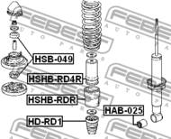 HSHB-RDR - Osłona amortyzatora FEBEST /tył/ HONDA CR-V 97-01