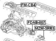 FDAB-007 - Tuleja skrzyni biegów FEBEST FORD FOCUS 08-11