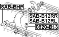 SAB-B12RL - Tuleja wahacza FEBEST /tył/ SUBARU LEGACY 98-03 /pływająca/