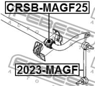 CRSB-MAGF25 - Poduszka stabilizatora FEBEST /przód/ 25 CHRYSLER 300C 04-10
