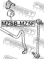 MZSB-MZ5F - Poduszka stabilizatora FEBEST /przód/ 29 MAZDA 3 BK 03-08