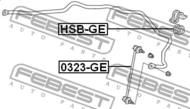 0323-GE - Łącznik stabilizatora FEBEST /przód/ HONDA JAZZ/FIT 09-13