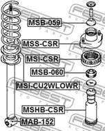 MSB-059 - Odbój amortyzatora FEBEST /tył/ MITSUBISHI LANCER 00-09