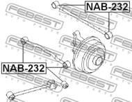 NAB-232 - Tuleja wahacza FEBEST /tył/ NISSAN PRIMERA 01-07