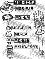 MSHB-E55R - Osłona amortyzatora FEBEST /tył/ MITSUBISHI GALANT 96-03