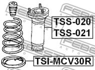 TSI-MCV30R - Talerz sprężyny FEBEST /tył dolny/ TOYOTA CAMRY 01-06