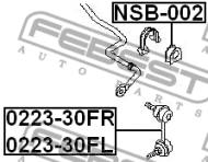 0223-30FL - Łącznik stabilizatora FEBEST /przód L/ NISSAN X-TRAIL 00-06