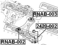 RNAB-003 - Tuleja wahacza FEBEST /tył/ RENAULT LAGUNA 07-15