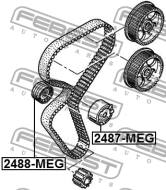 2487-MEG - Rolka rozrządu napinająca FEBEST RENAULT LOGAN 05-13