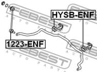 HYSB-ENF - Poduszka stabilizatora FEBEST /przód/ 22,8mm HYUNDAI I30 07-12
