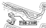 TSB-230R - Poduszka stabilizatora FEBEST /tył/ 17 TOYOTA WISH 03-09